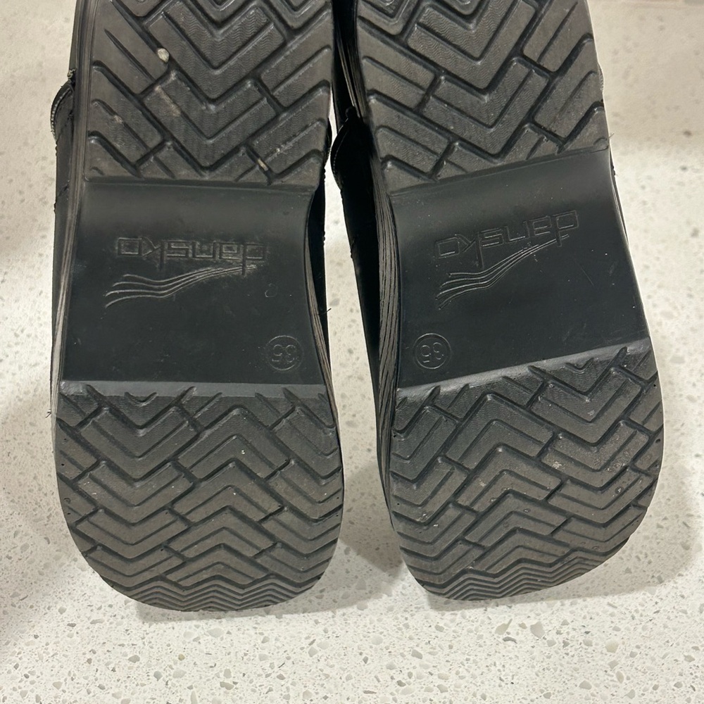 Dansko Matte Black Slip-On Clogs - Picture 4 of 4